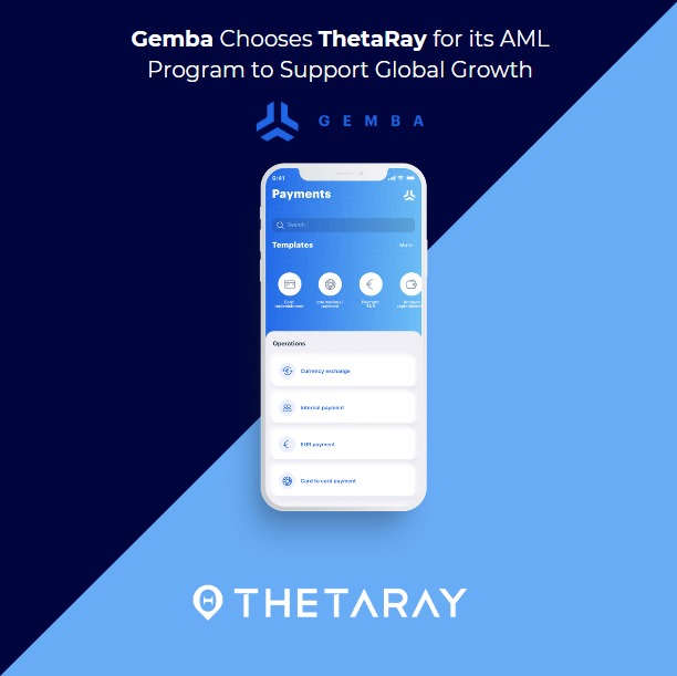 Gemba Chooses ThetaRay for its AML Program to Support Growth